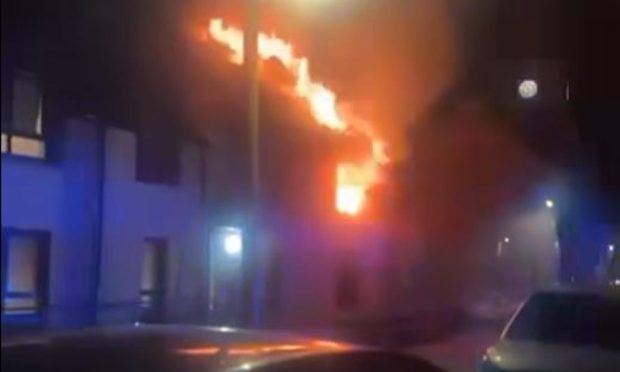 The fire broke out at a house on Wester Loan in Milnathort. Image: Fife Jammer Locations