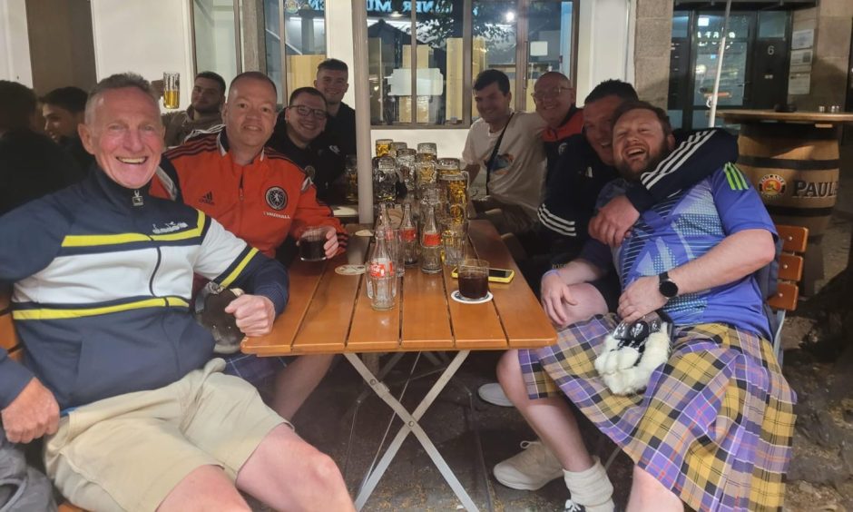 Blairgowrie Berry Pickers Tartan Army in Germany