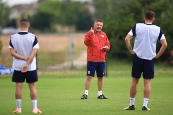 EXCLUSIVE: Dundee boss Tony Docherty talks trialists after pair impress in friendly victory