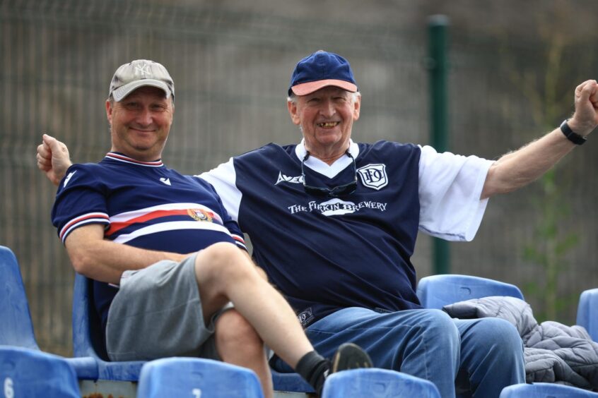 Dundee fans enjoyed what they saw in Poland. Image: David Young
