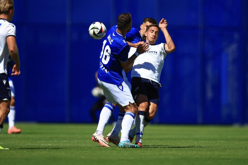 Dundee trialist Alex Rodriguez Gorrin started against Lech Poznan. Image: David Young