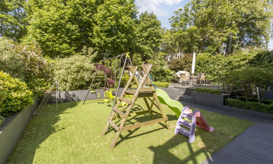 The garden at 105 Magdalen Yard Road in Dundee. 