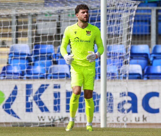 Josh Rae in action for St Johnstone.