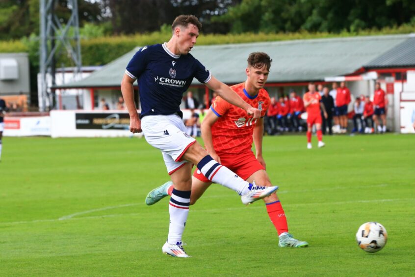 Mulligan sees a first-half shot go wide. Image: David Young/Shutterstock