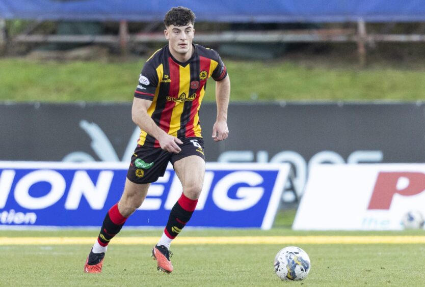 Lewis Neilson in full flow for Partick Thistle