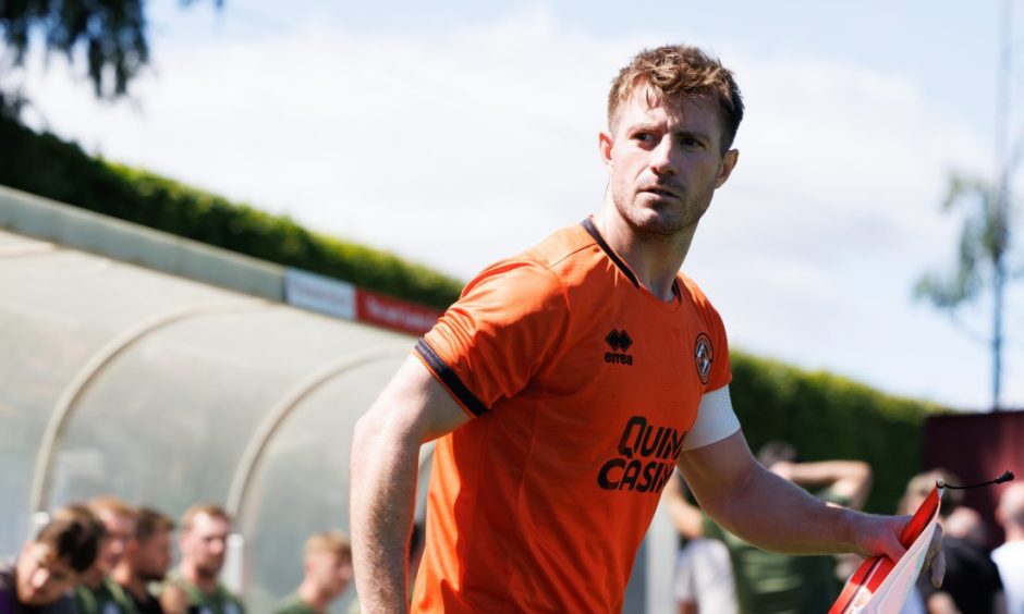 Ross Docherty led the team out for their first pre-season friendly against Brechin City