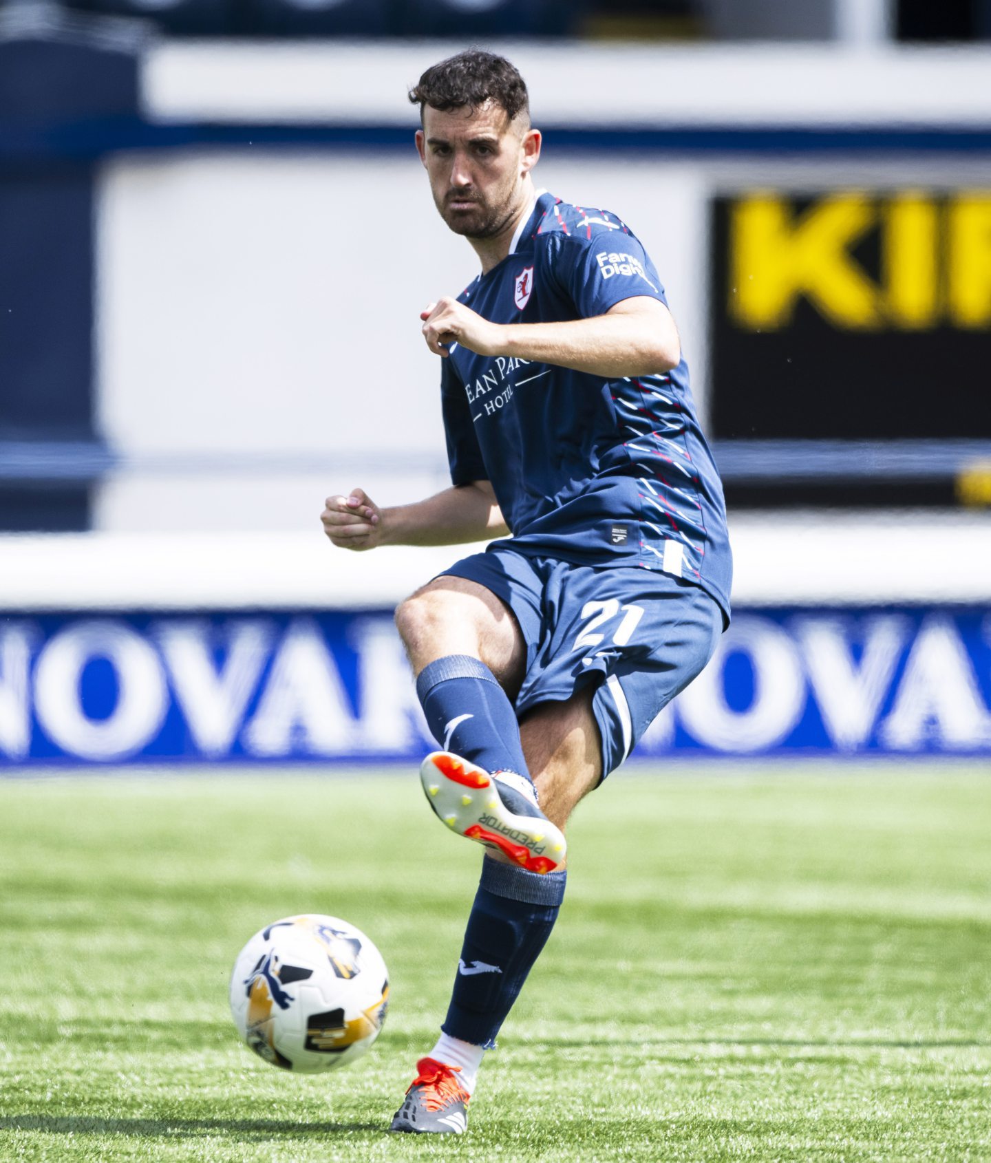 Shaun Byrne in action for Raith Rovers.