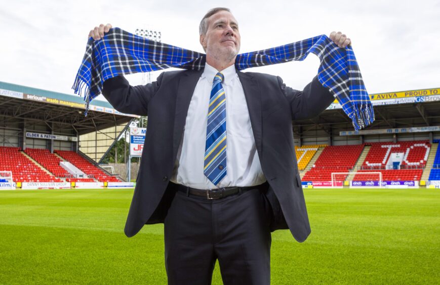 Adam Webb is unveiled as the new owner of St Johnstone.