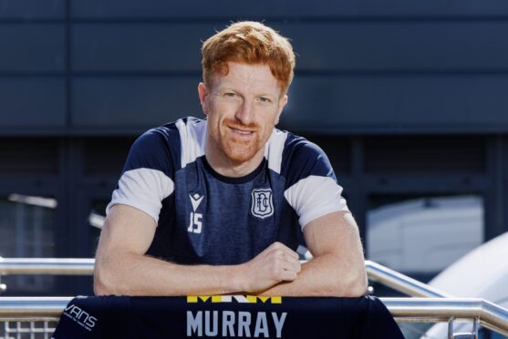 Simon Murray is delighted to be representing his boyhood club. Image: Mark Scates/SNS