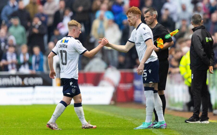 Murray made his second Dundee debut at his old club Arbroath last week. Image: SNS