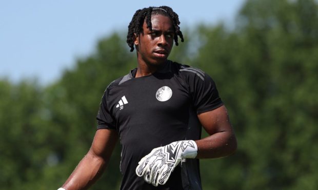 Keeper Tobi Oluwayemi during pre-season training with Celtic in the United States.