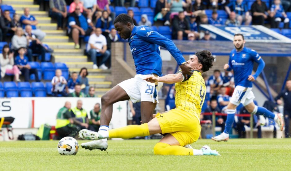 Benji Kimpioka was brought down in the box. 