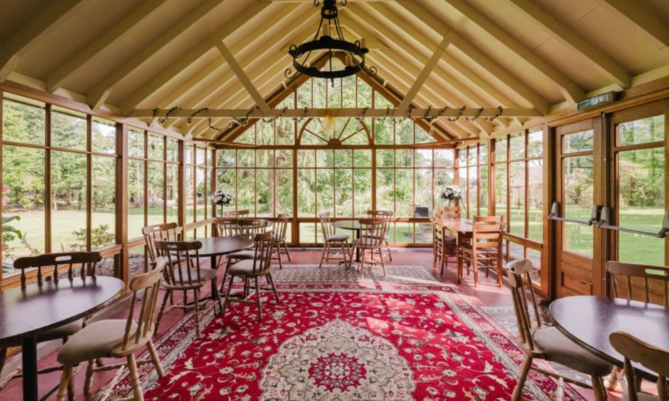 The orangery at Rosely Country House Hotel in Angus.