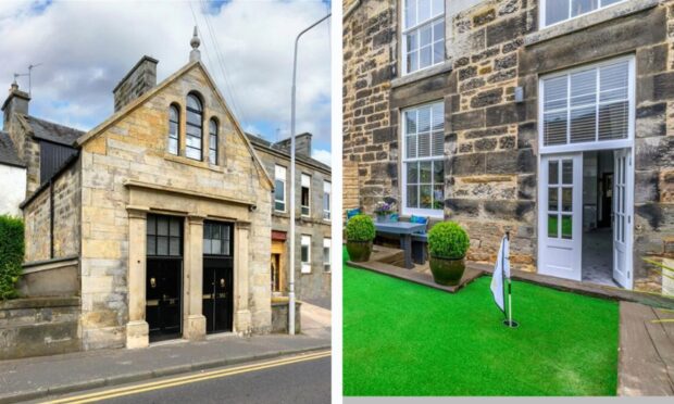 The house on City Road has a garden putting green. Image: Savills