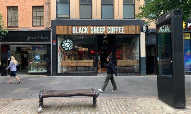 Black Sheep Coffee. Dundee High Street. Image: Graham & Sibbald