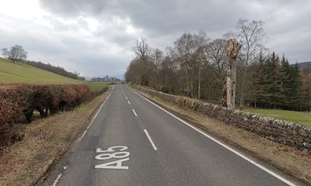 A85 between Crieff and Comrie