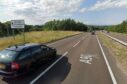 A90 at Gateside near Forfar.