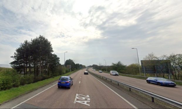 A92 near Halbeath Park and Ride.