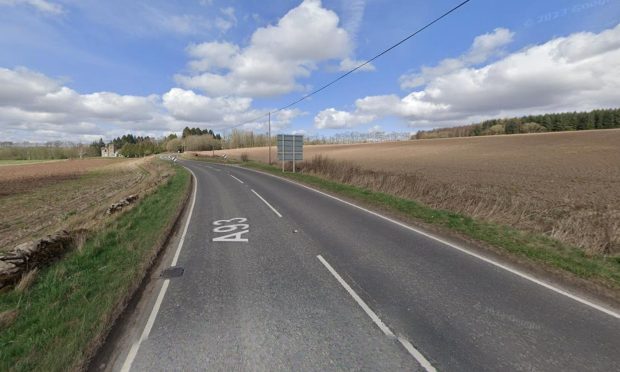 The A93 between Old Scone and Guildtown.