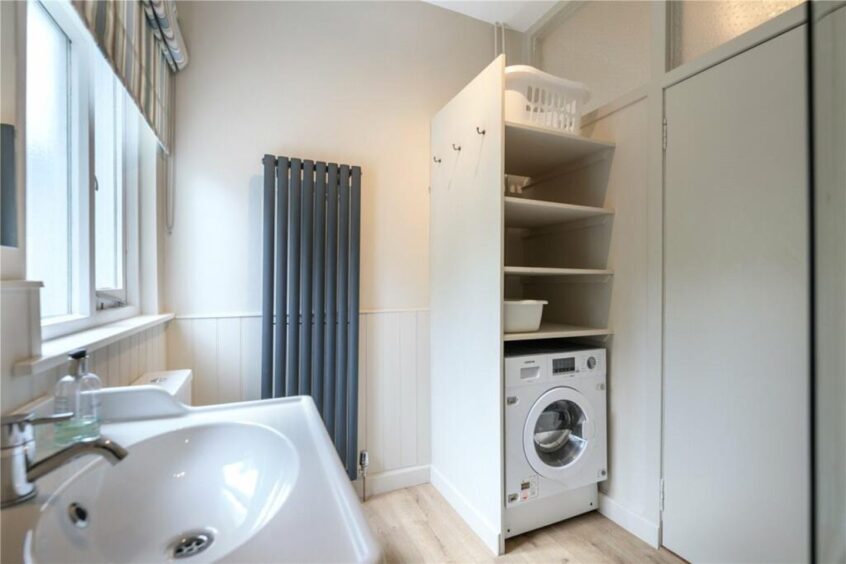 The washing area inside the bathroom