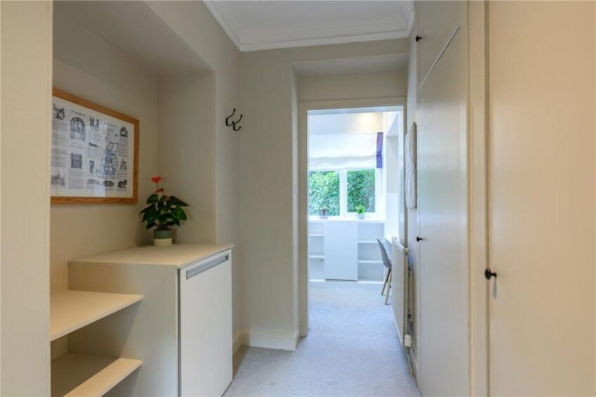 Storage space inside the St Andrews cottage 