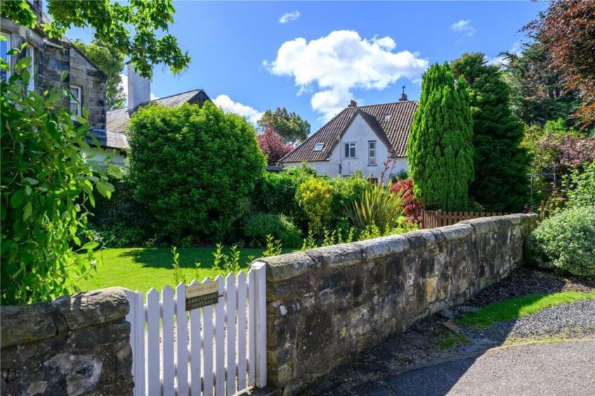 The garden gate to Abbotsford Cottage 