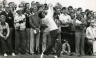 The crowd watches Ballesteros playing on the Friday at St Andrews in 1984.