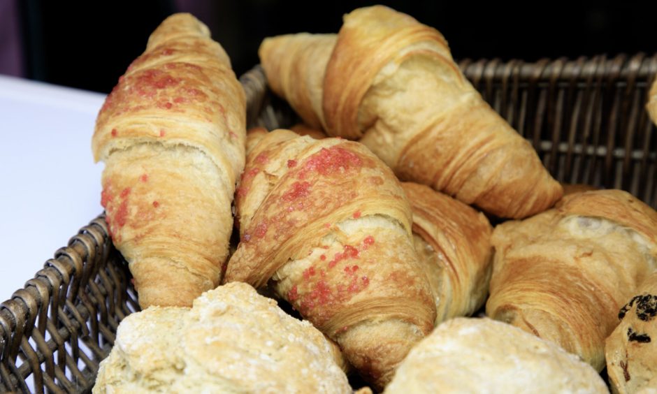 Croissants at Livvi's in Inchture.