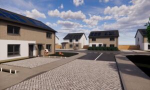 An application has been lodged seeking permission to build affordable housing off Clepington Road. Image: Wellwood Leslie Architects.