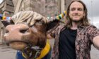 Craig Cairnie's Tartan Army highland cow sculpture on show in Perth