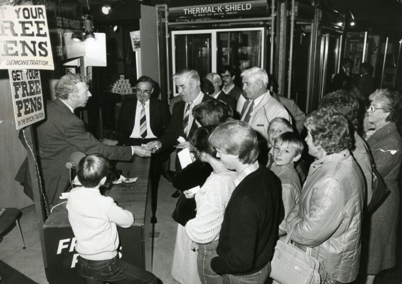 Ideal Homes Exhibition in Dundee in October 1984.