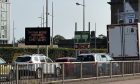 Traffic at East Port Roundabout in Dundee.