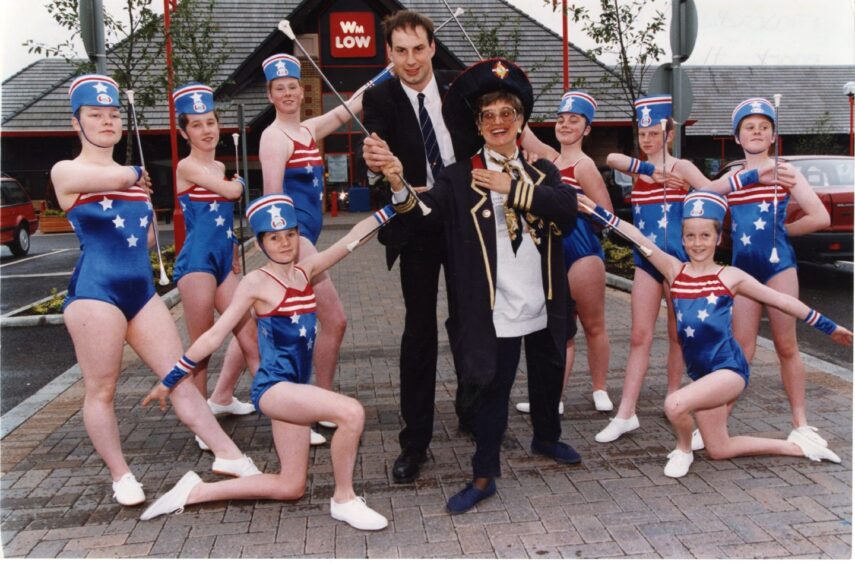 Majorettes at William Low in Kingsway.