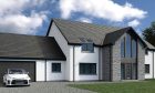 A design images of  the style of home planned for the Lour Road site. Image: Scotframe