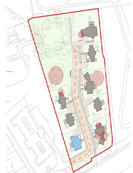 Lour Road housing plans for Forfar nursery site.