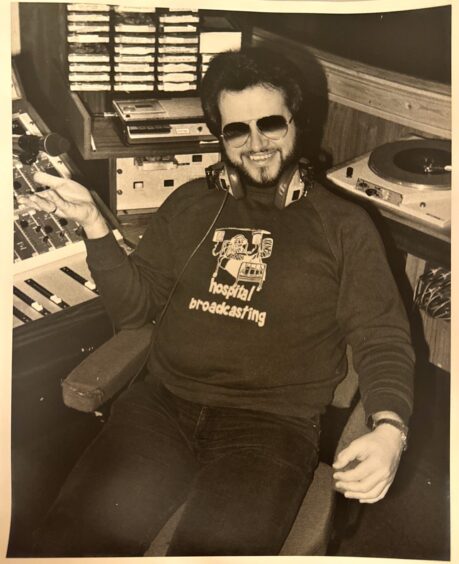 Gordon Bray was a DJ at Victoria Radio Network - hospital radio in Kirkcaldy. Image: Melanie Bray. Picture shows; Gordon Bray was a DJ at Victoria Radio Network - hospital radio in Kirkcaldy.