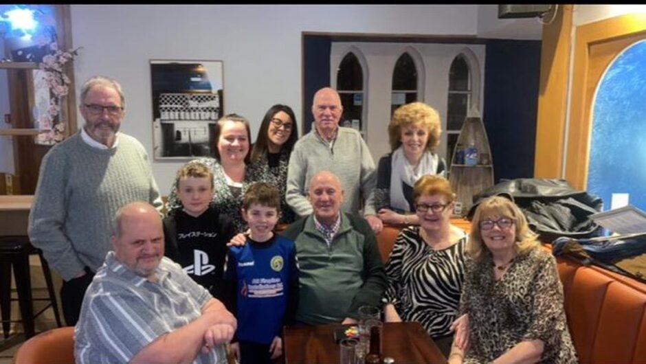 Gordon Bray with his family.