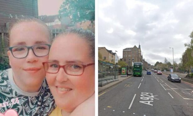Millie Jack and her mum Kerriann, and Victoria Road, Dundee.