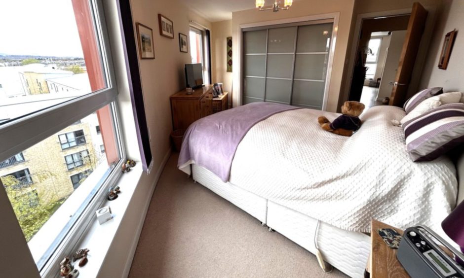 Main bedroom of Monart Road penthouse, Perth.