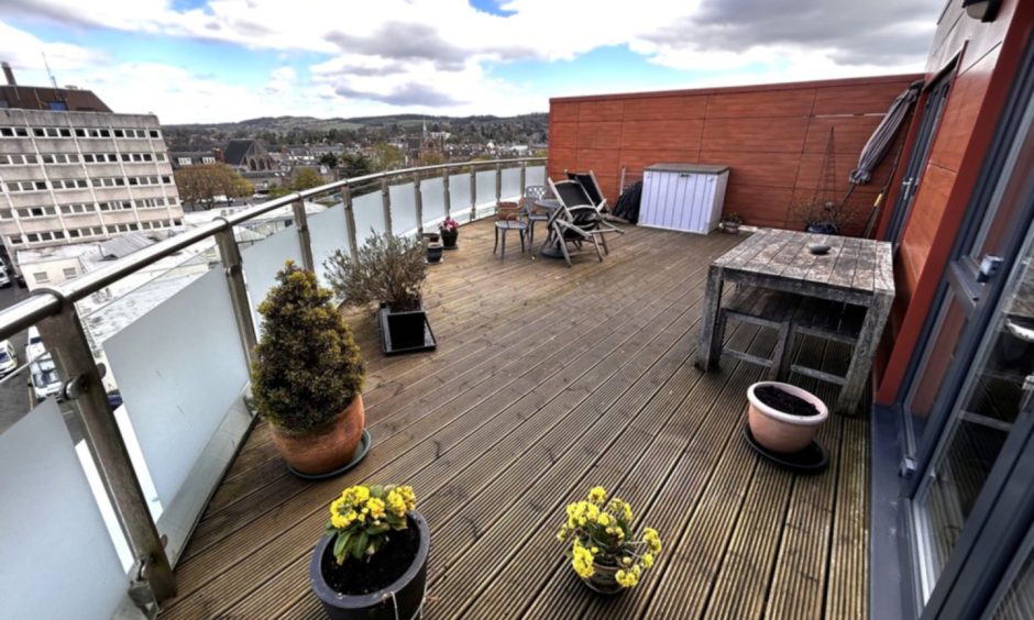 Terrace at Monart Road penthouse, Perth.