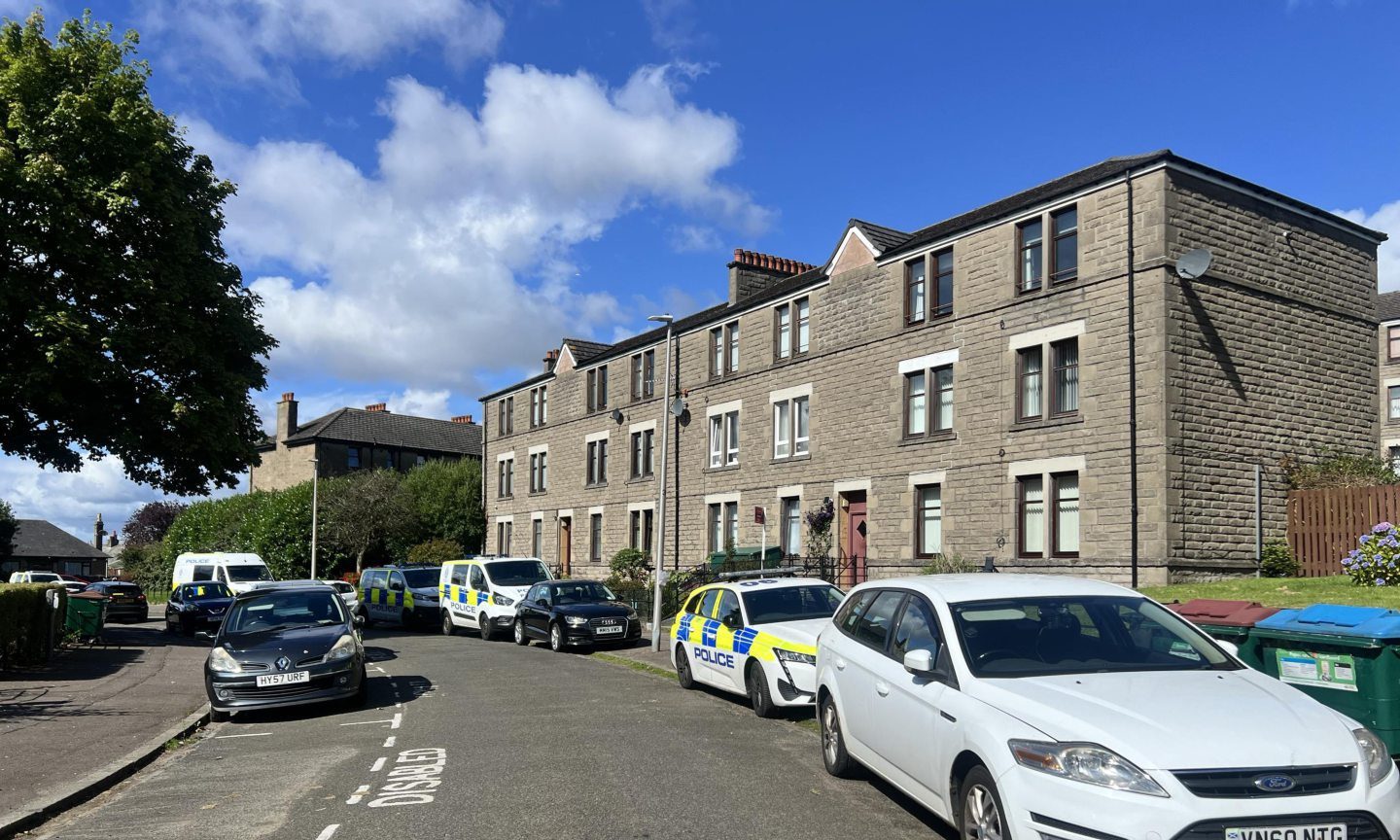 Police on Corso Street, Dundee