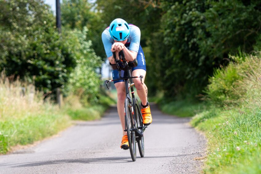 Action shots from Forfar triathlon.