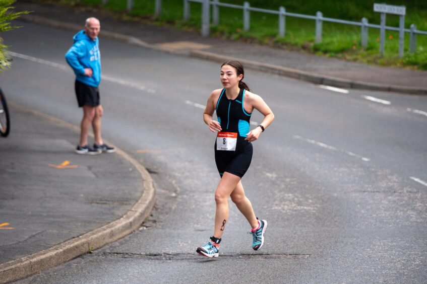 Action shots from Forfar triathlon.