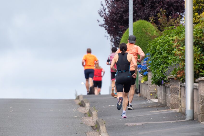 Action shots from Forfar triathlon.