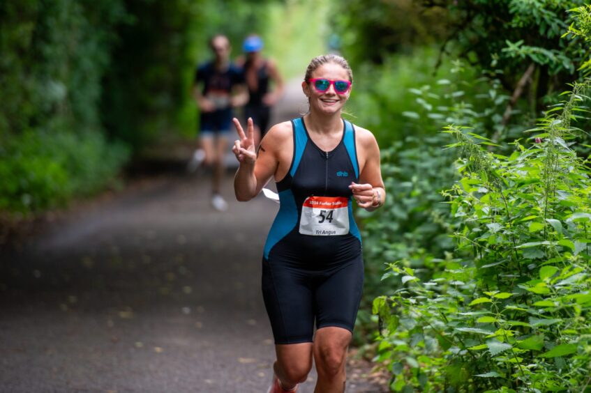 Action shots from Forfar triathlon.