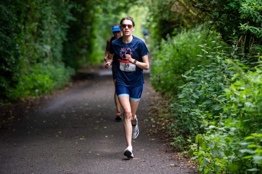 Action shots from Forfar triathlon.