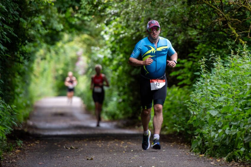 Action shots from Forfar triathlon.