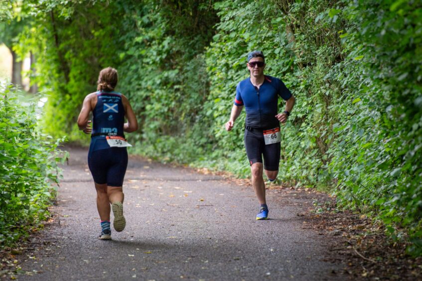 Action shots from Forfar triathlon.