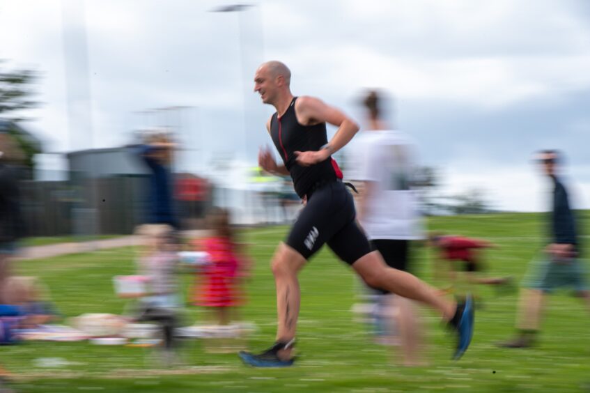 Action shots from Forfar triathlon.