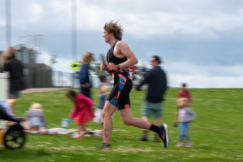 Action shots from Forfar triathlon.